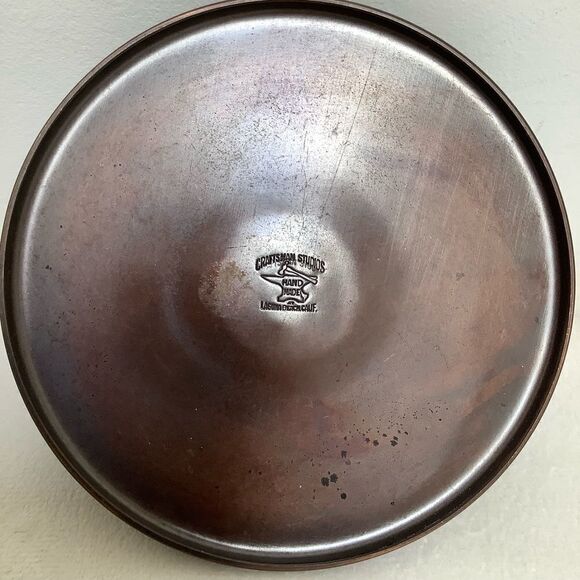 CRAFTSMAN STUDIO COPPER CANDLESTICK HAMMERED HANDMADE VINTAGE GIFT - Picture 4 of 5